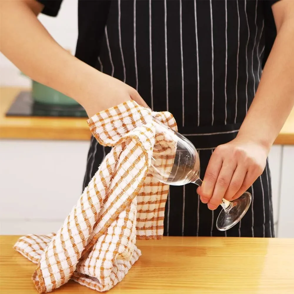 LAZI Kitchen Dish Towels, 16 Inch x 25 Inch Bulk Cotton